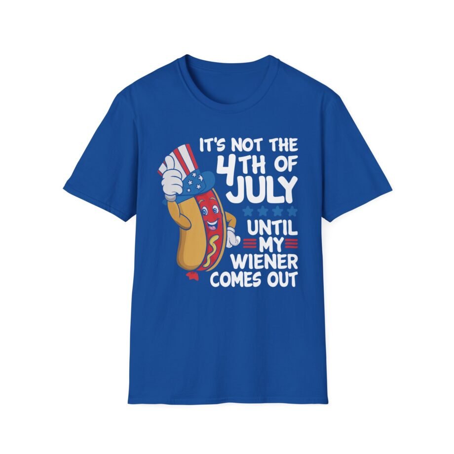 4th of July Funny Wiener Unisex Softstyle T-shirt