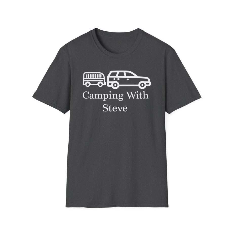 Steve Wallis Camping With Steve Trailer Unisex Softstyle T-Shirt