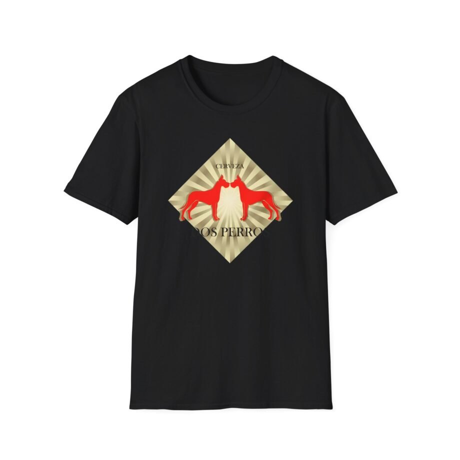 Great Dane Dos Perros Unisex Softstyle T-shirt