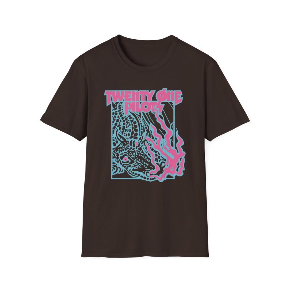 Twenty One Pilots Trash Flames Band Unisex Softstyle T-Shirt