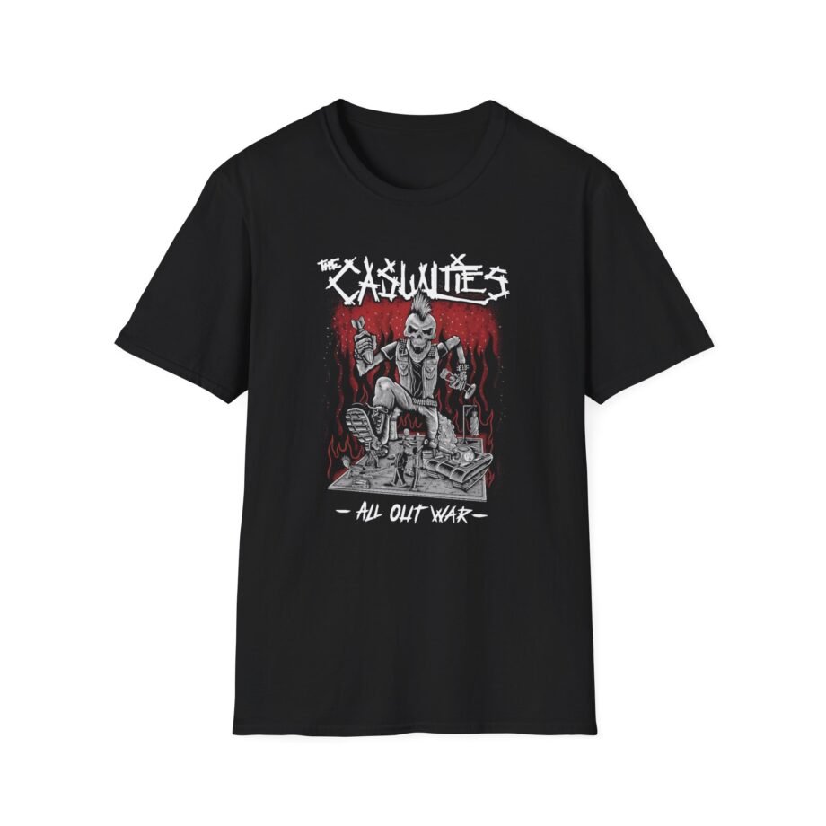 Casualties All Out War Unisex Softstyle T-shirt