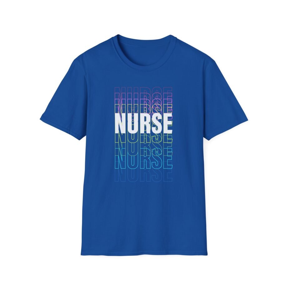 Rainbow Nurse Unisex Softstyle T-shirt