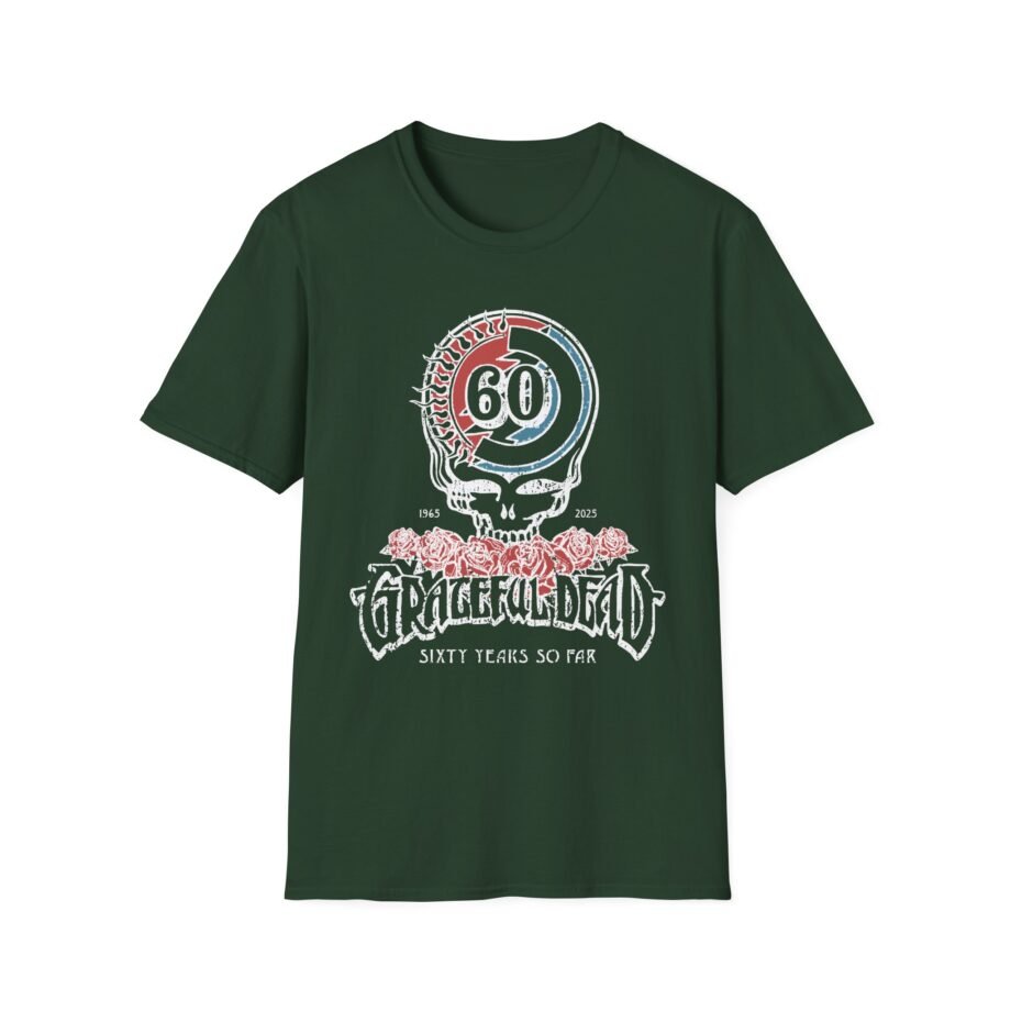 Grateful Dead 60th Anniversary Logo Unisex Softstyle T-shirt
