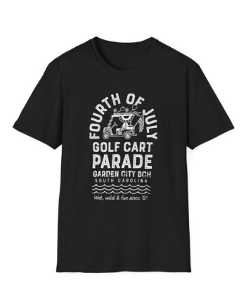 Fourth of July Golf Cart Parade Unisex Softstyle T-shirt