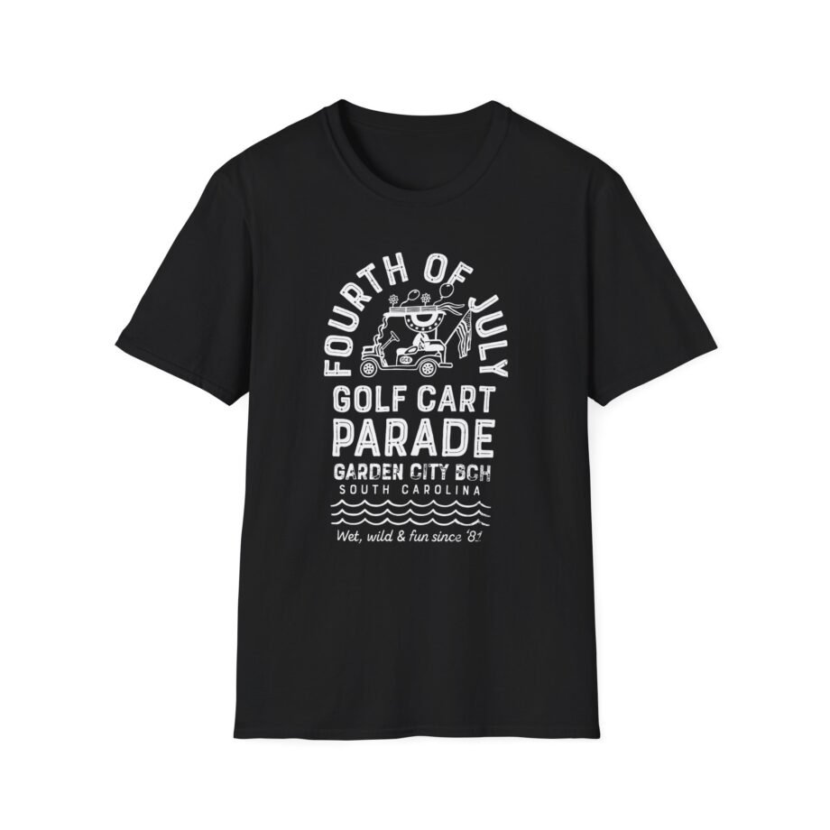 Fourth of July Golf Cart Parade Unisex Softstyle T-shirt