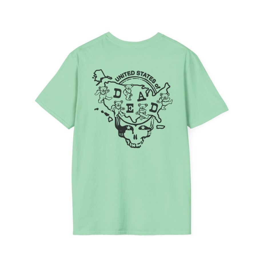 California United States of Dead Unisex Softstyle T-shirt