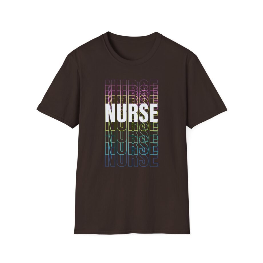Rainbow Nurse Unisex Softstyle T-shirt