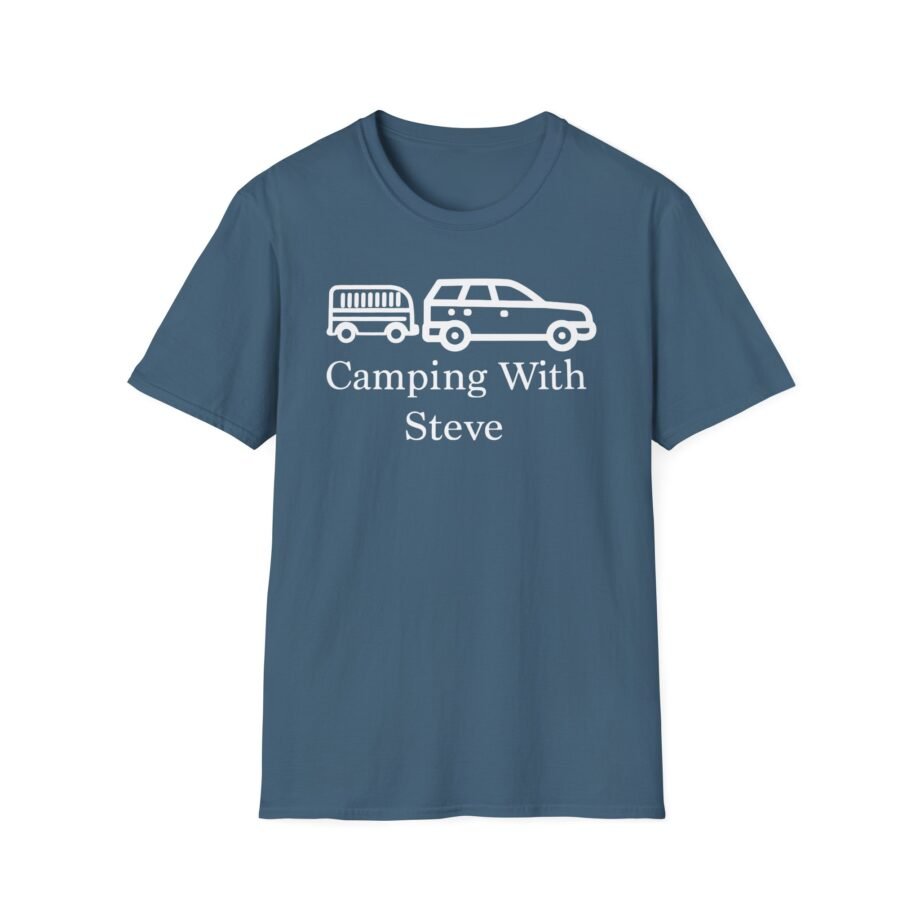 Steve Wallis Camping With Steve Trailer Unisex Softstyle T-Shirt
