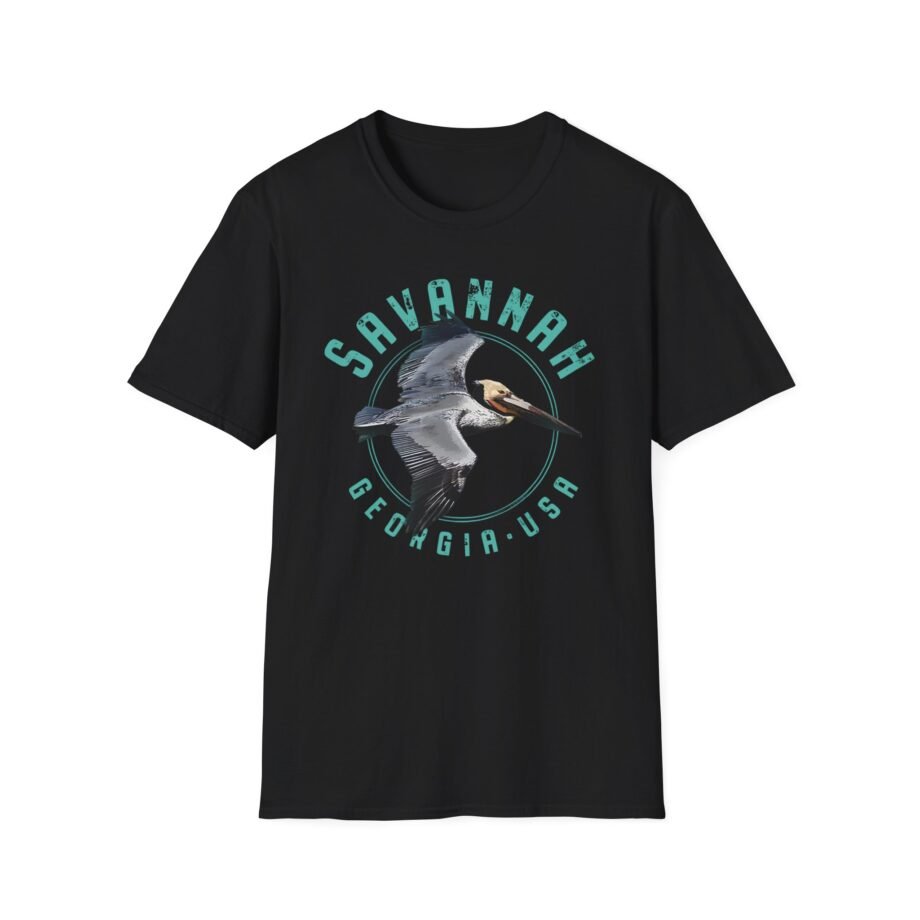 Savannah Georgia Pelican Unisex Softstyle T-Shirt