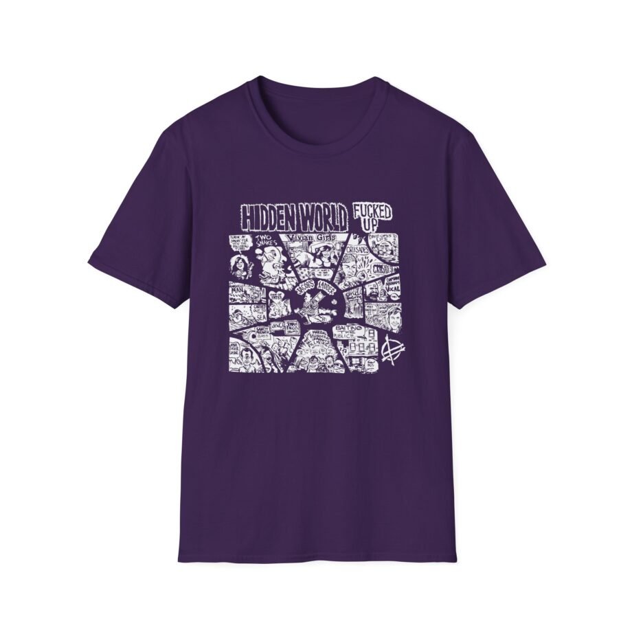 Fucked Up Hidden World Unisex Soft-style T-shirt
