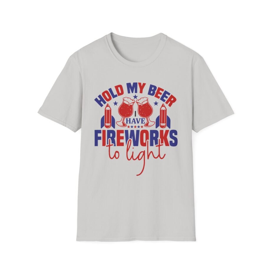 Hold My Beer  4th of July Unisex Softstyle T-shirt