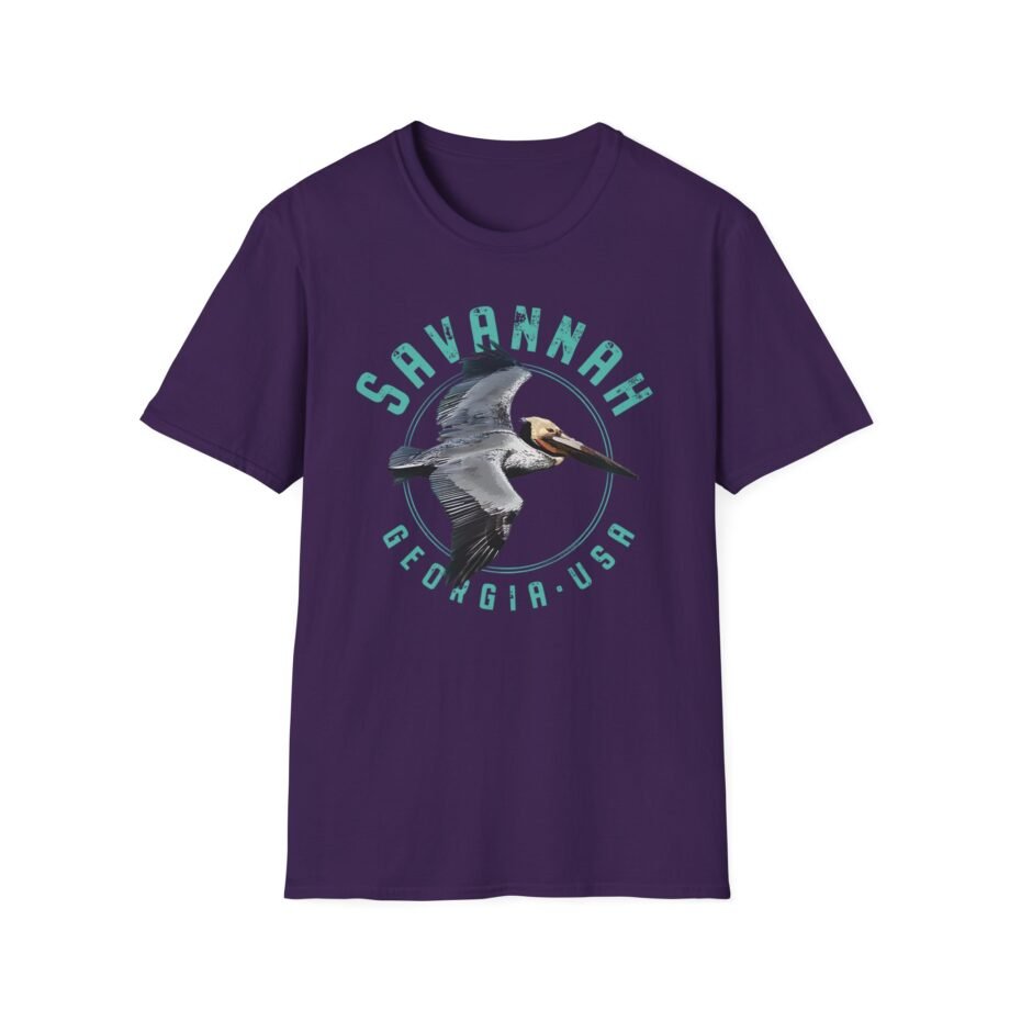 Savannah Georgia Pelican Unisex Softstyle T-Shirt