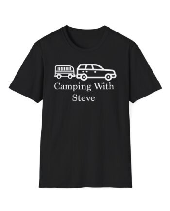 Steve Wallis Camping With Steve Trailer Unisex Softstyle T-Shirt