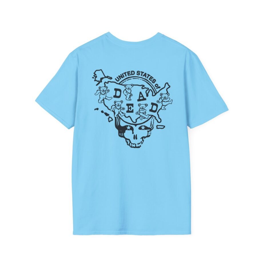 California United States of Dead Unisex Softstyle T-shirt