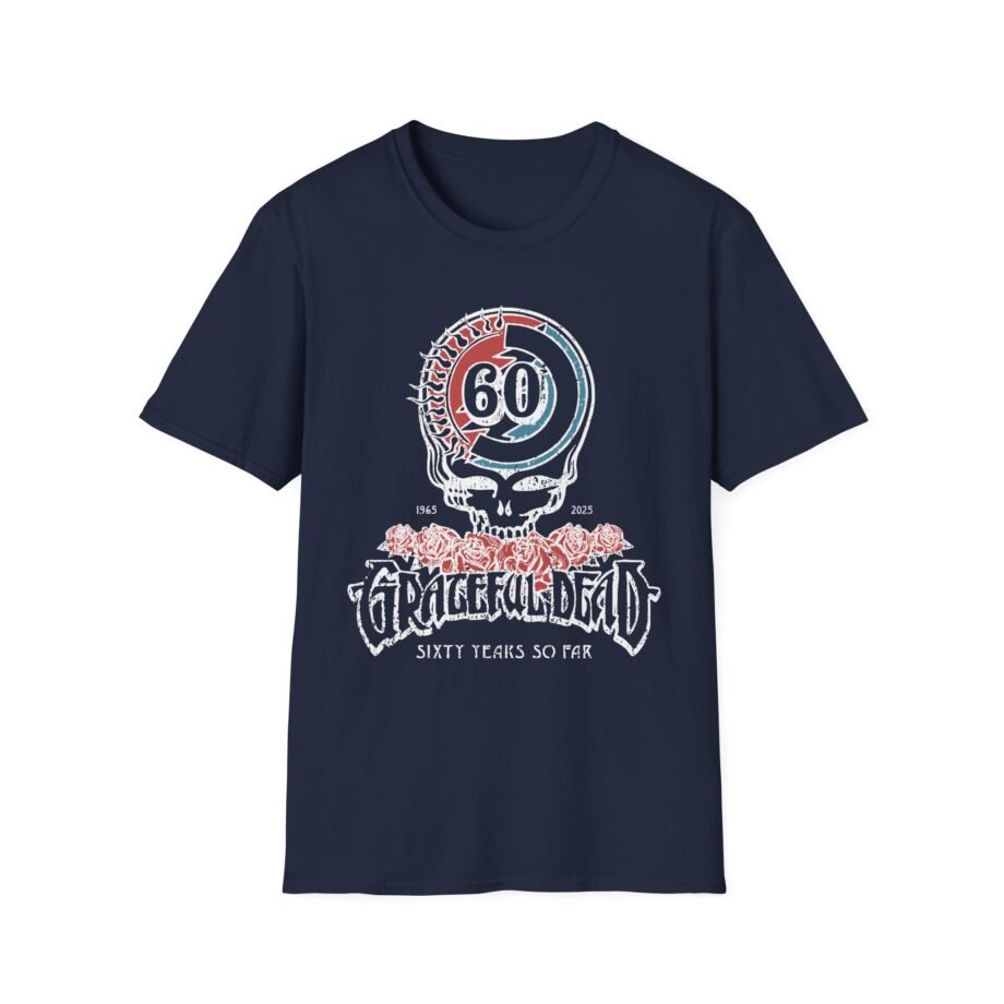 Grateful Dead 60th Anniversary Logo Unisex Softstyle T-shirt
