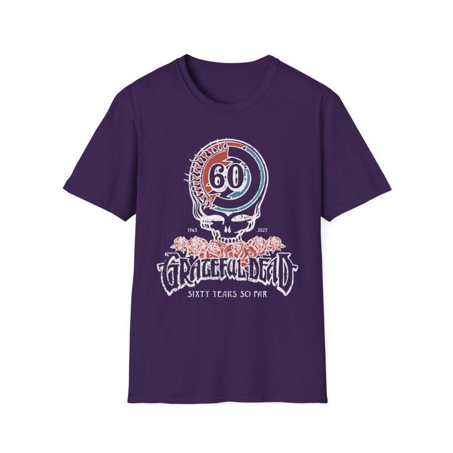 Grateful Dead 60th Anniversary Logo Unisex Softstyle T-shirt