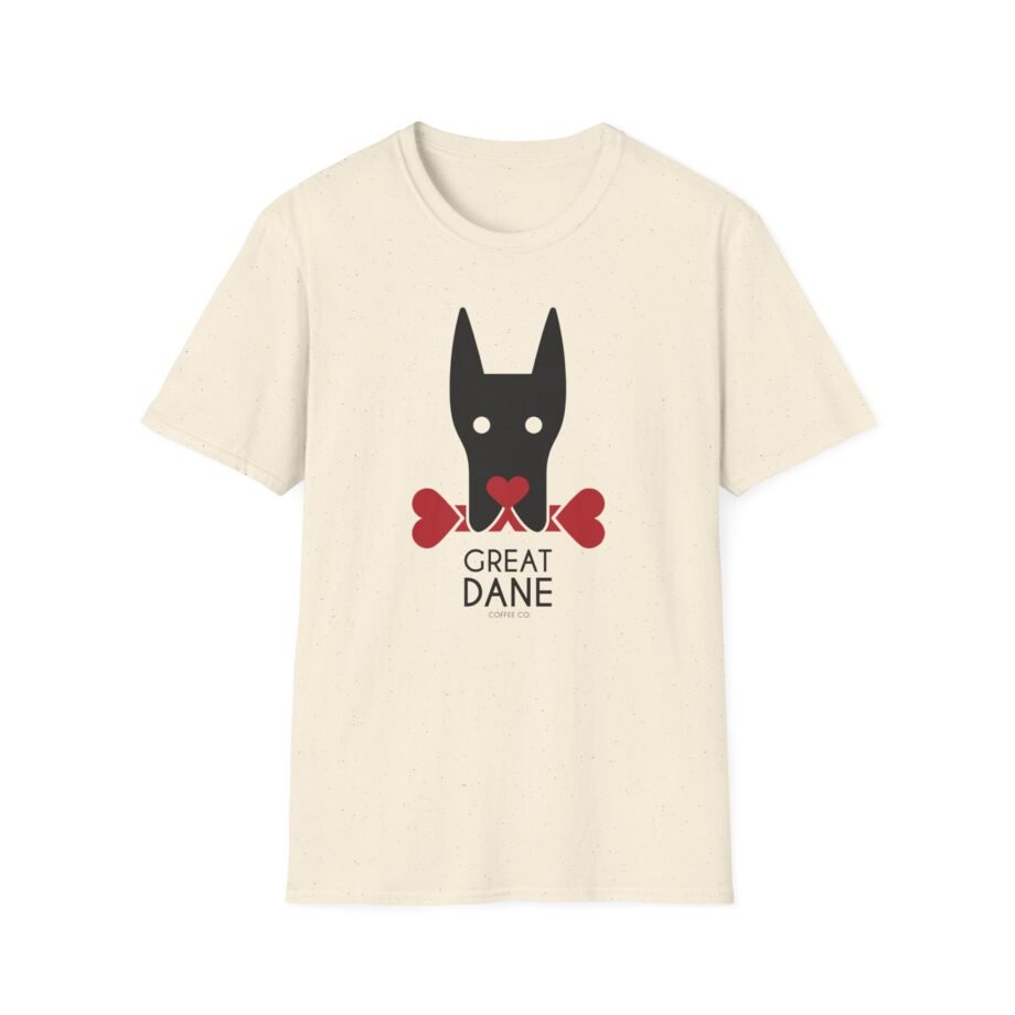 Great Dane Love Unisex Softstyle T-shirt