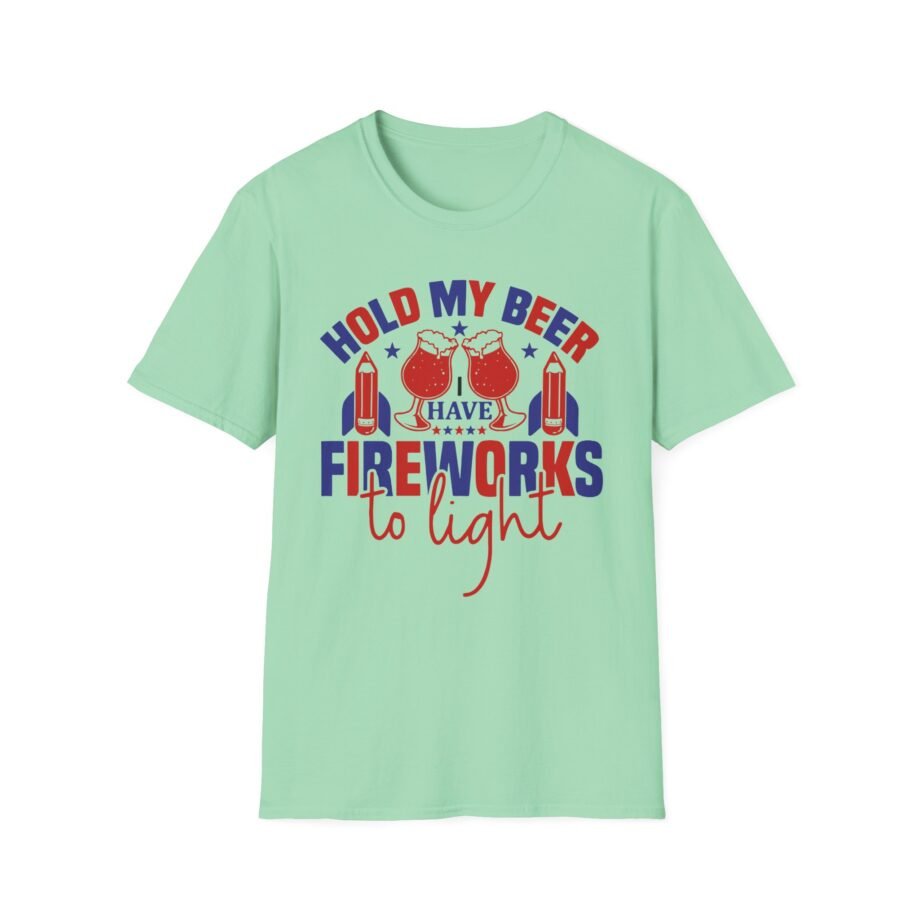 Hold My Beer  4th of July Unisex Softstyle T-shirt