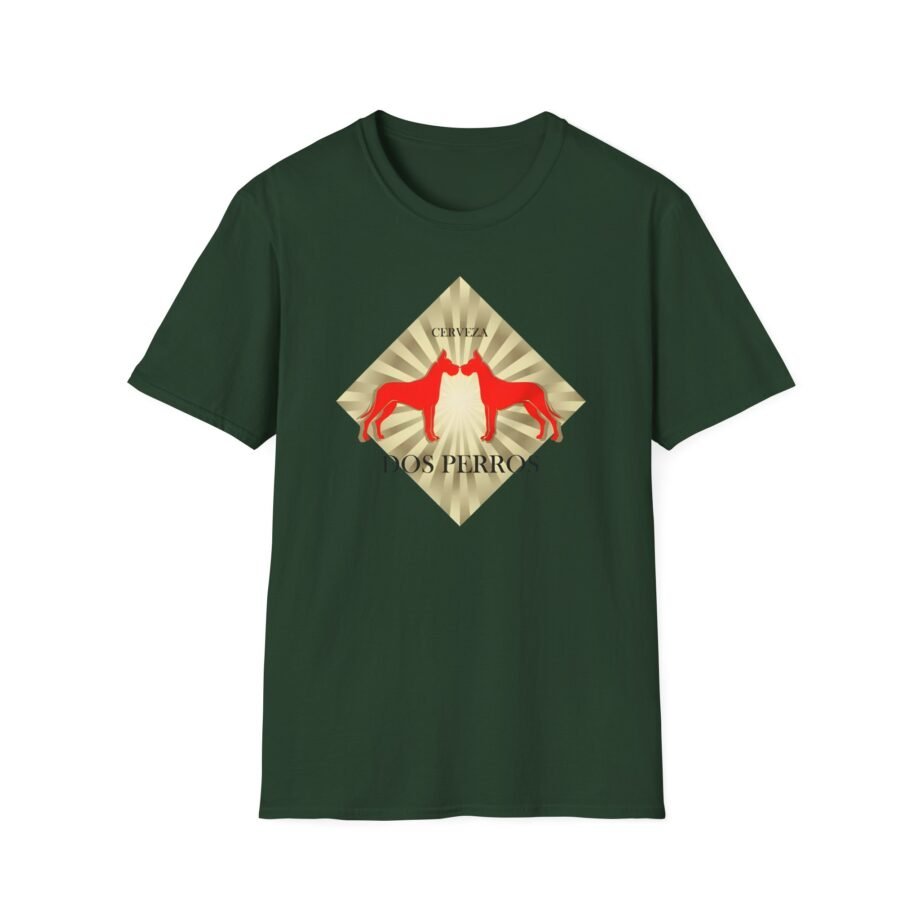 Great Dane Dos Perros Unisex Softstyle T-shirt