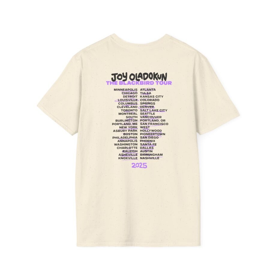 Joy Oladokun Black Bird Tour Unisex Softstyle T-shirt