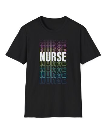 Rainbow Nurse Unisex Softstyle T-shirt