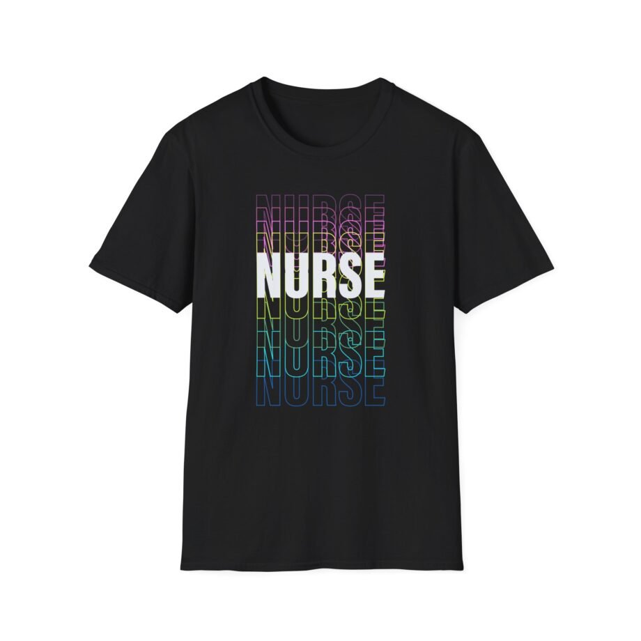 Rainbow Nurse Unisex Softstyle T-shirt