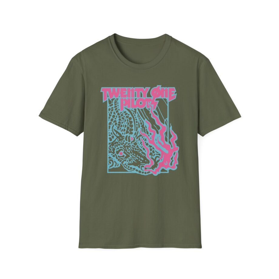 Twenty One Pilots Trash Flames Band Unisex Softstyle T-Shirt