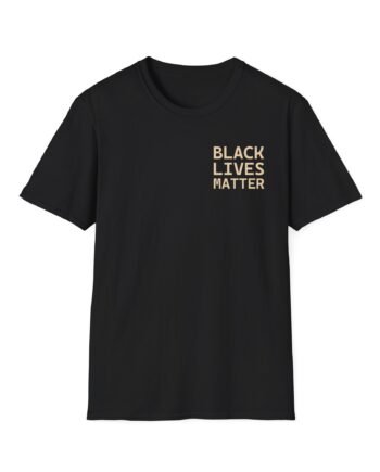Black Lives Matter Blm Chest Logo Unisex Softstyle T-shirt