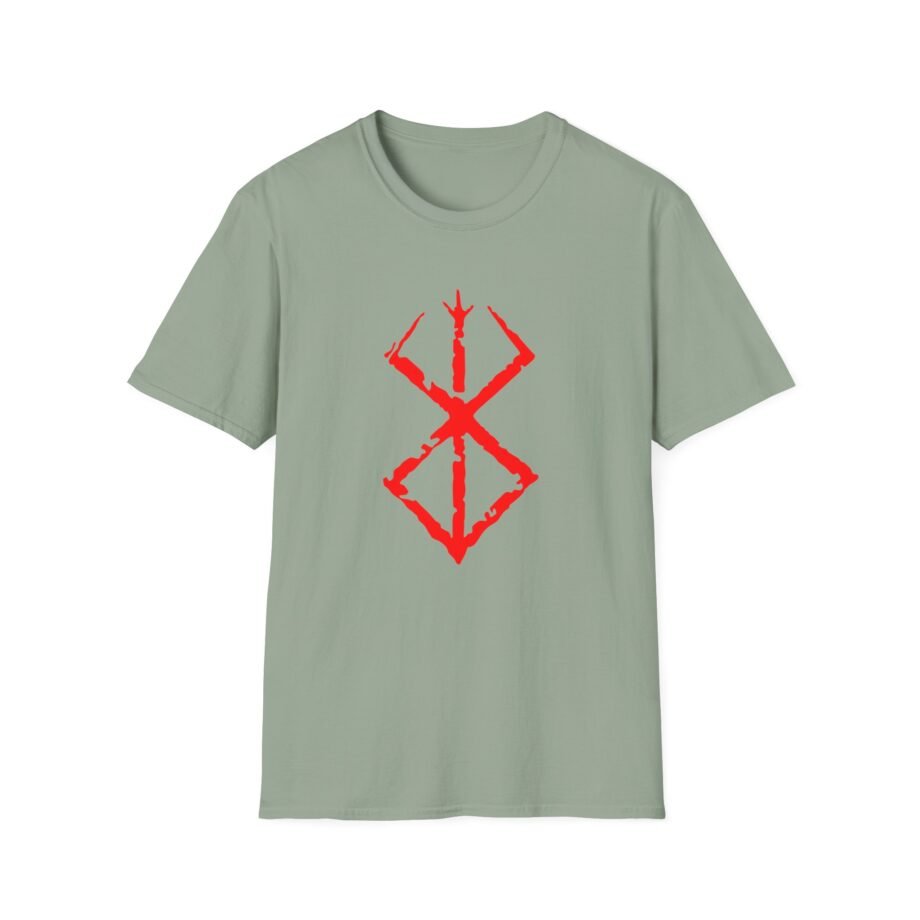 Berserk Brand of Sacrifice Red Acid Unisex Softstyle T-shirt