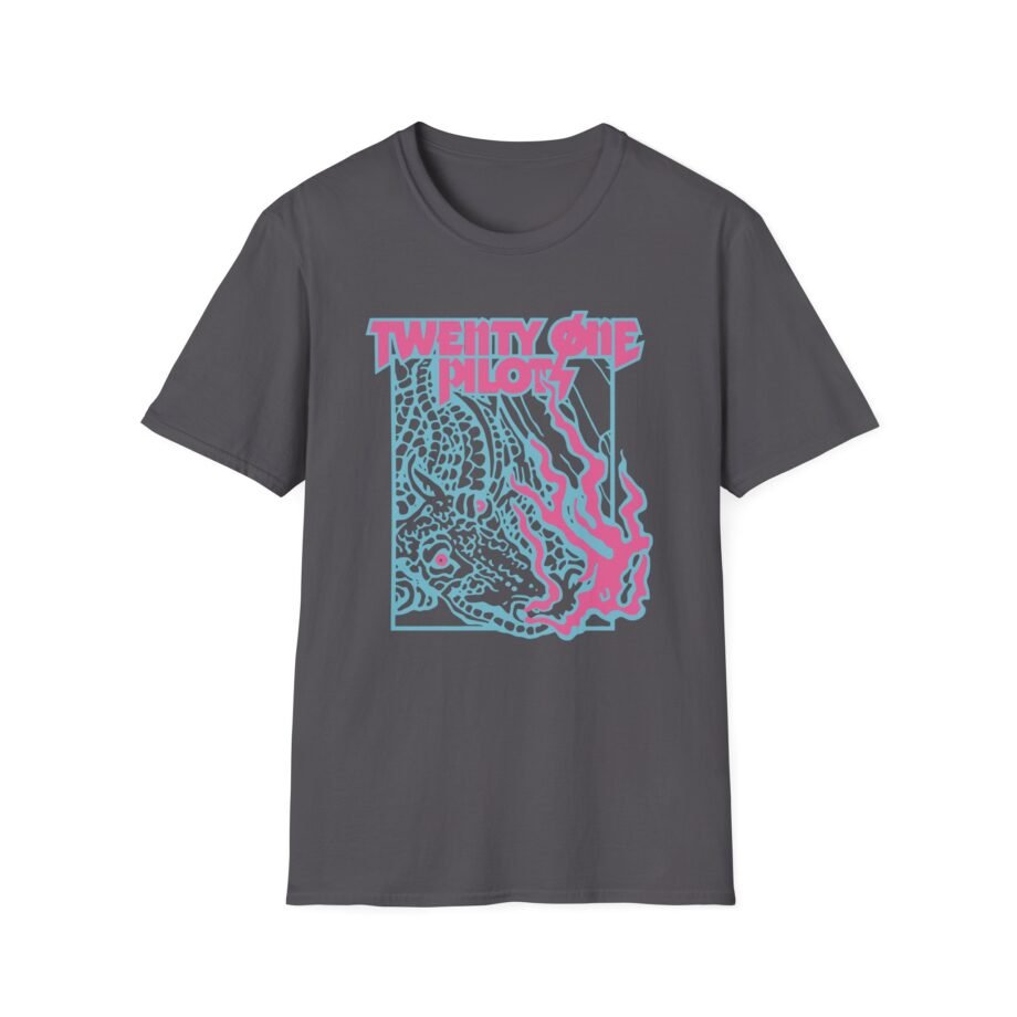 Twenty One Pilots Trash Flames Band Unisex Softstyle T-Shirt