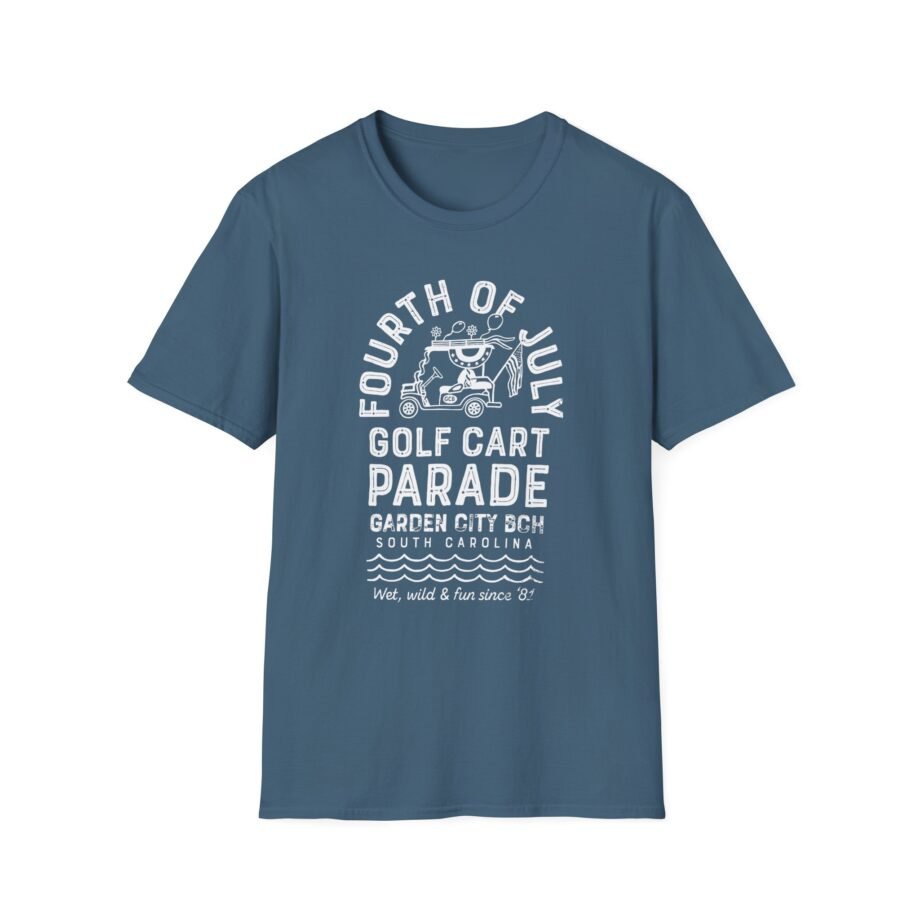 Fourth of July Golf Cart Parade Unisex Softstyle T-shirt