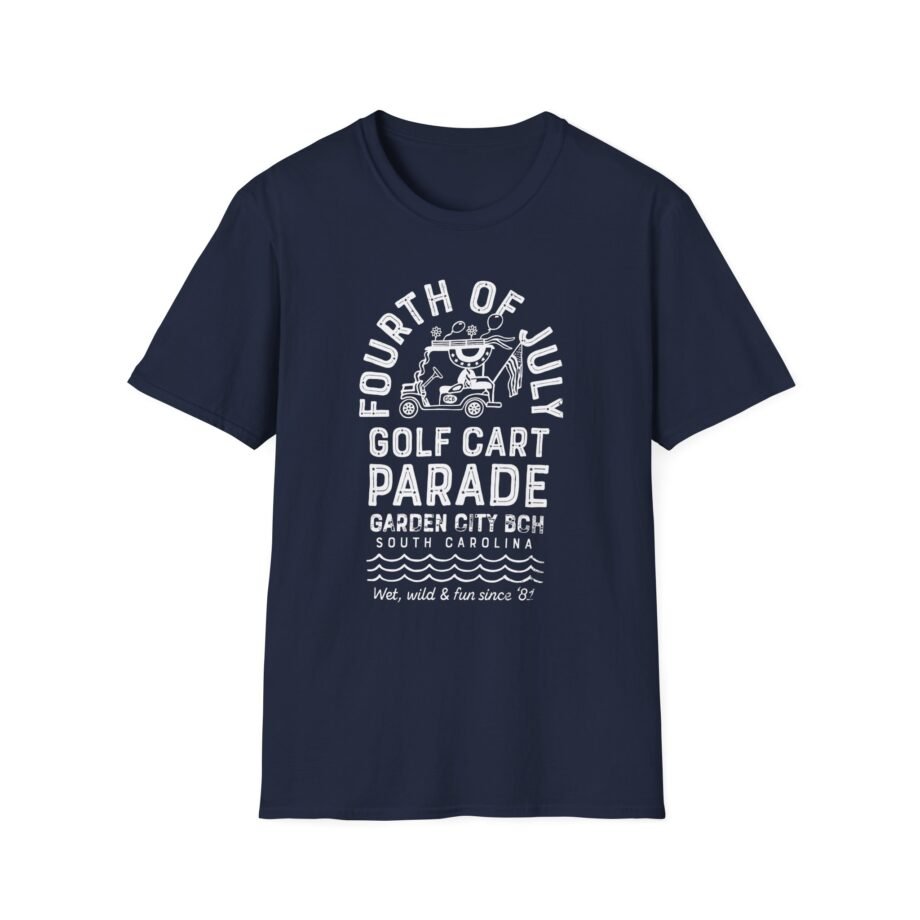 Fourth of July Golf Cart Parade Unisex Softstyle T-shirt
