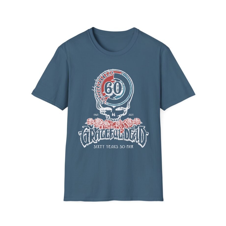 Grateful Dead 60th Anniversary Logo Unisex Softstyle T-shirt
