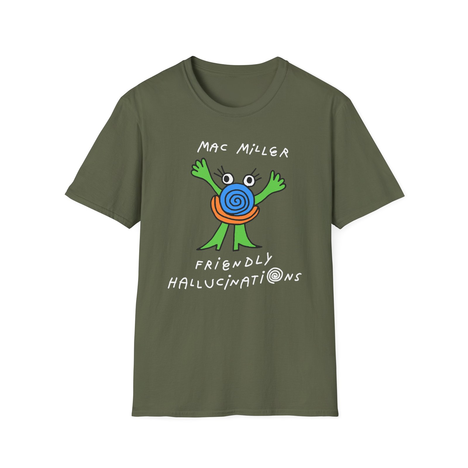 Mac Miller Friendly Hallucinations Unisex Softstyle T-shirt