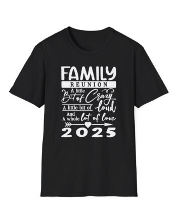 2025 Family Reunion a Little Bit of Crazy Funny Family Unisex Softstyle T-shirt