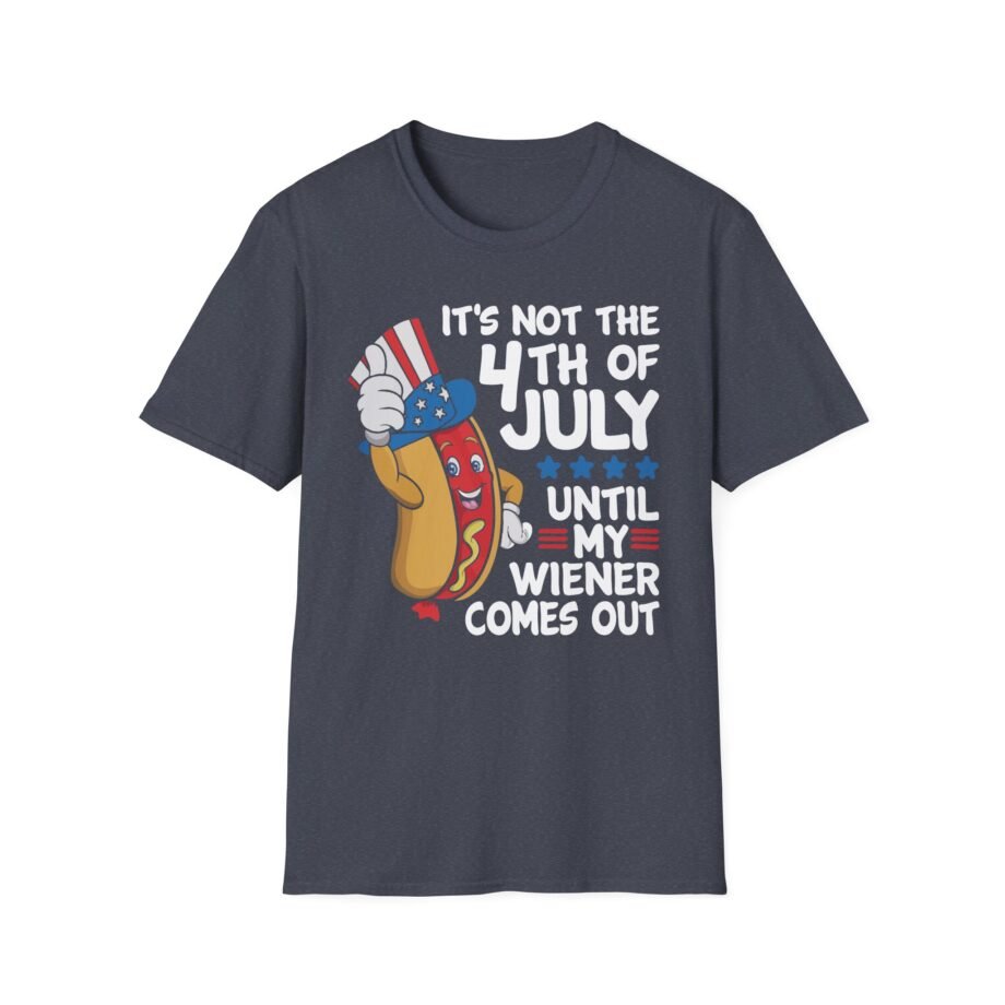 4th of July Funny Wiener Unisex Softstyle T-shirt