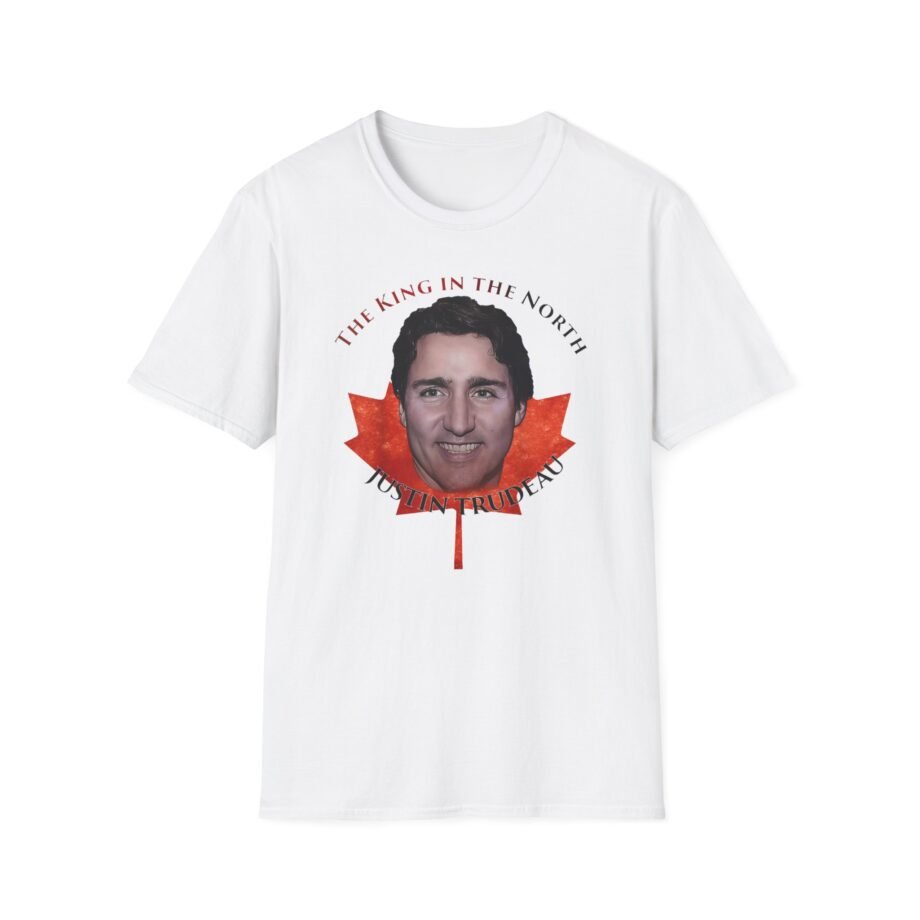 Justin Trudeau King in the North, Canada Unisex Softstyle T-shirt