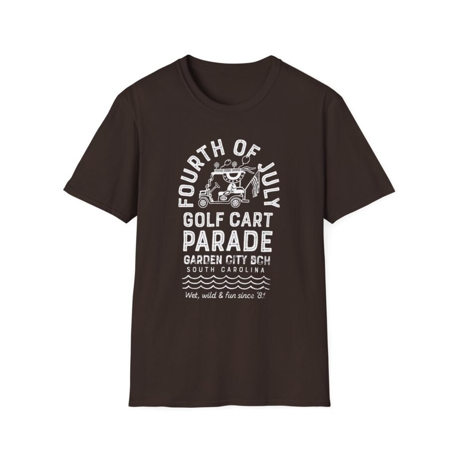 Fourth of July Golf Cart Parade Unisex Softstyle T-shirt