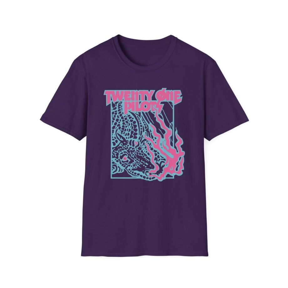 Twenty One Pilots Trash Flames Band Unisex Softstyle T-Shirt