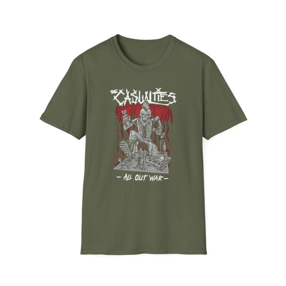 Casualties All Out War Unisex Softstyle T-shirt