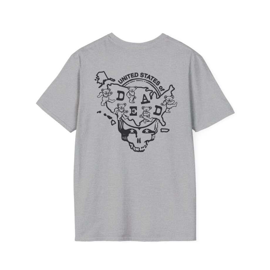 California United States of Dead Unisex Softstyle T-shirt
