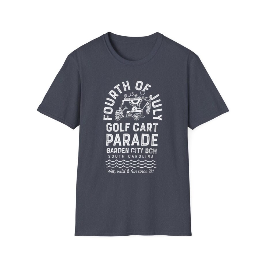 Fourth of July Golf Cart Parade Unisex Softstyle T-shirt
