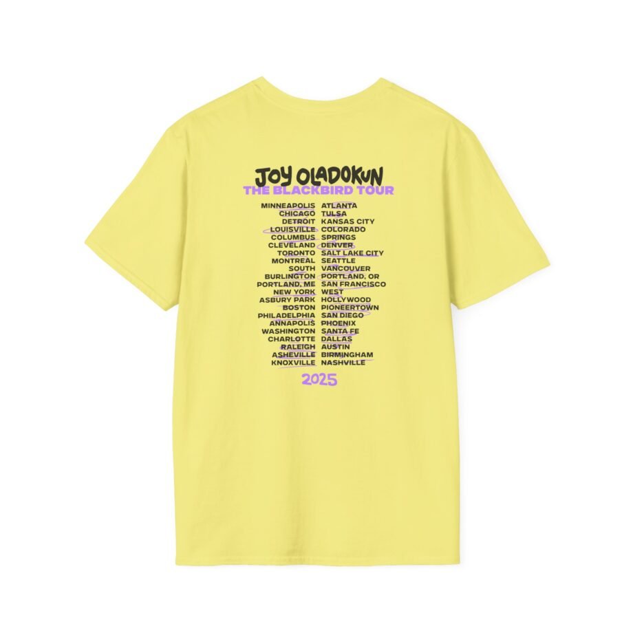 Joy Oladokun Black Bird Tour Unisex Softstyle T-shirt