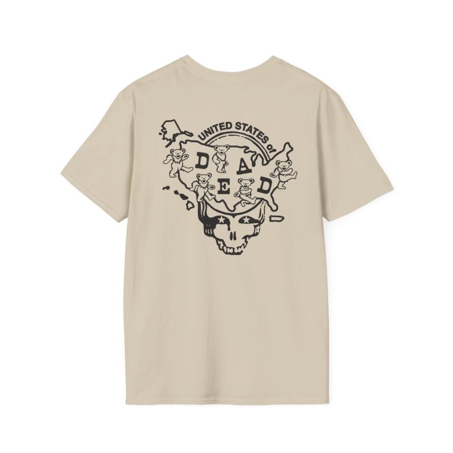 California United States of Dead Unisex Softstyle T-shirt
