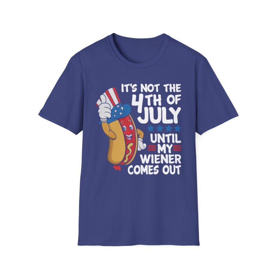 4th of July Funny Wiener Unisex Softstyle T-shirt
