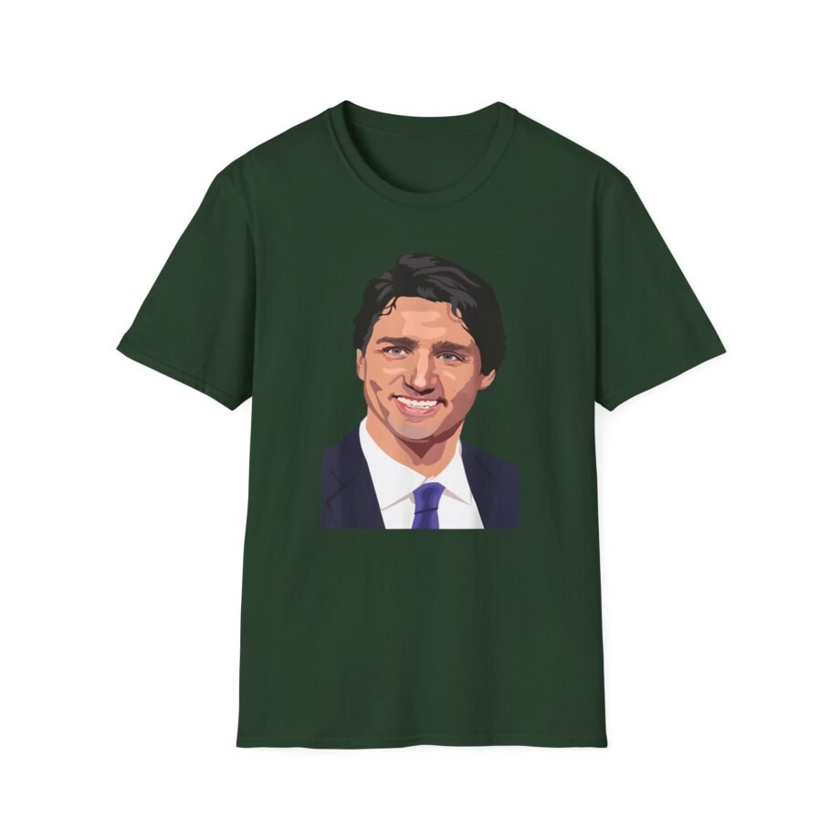 Justin Trudeau Portrait Unisex Softstyle T-shirt