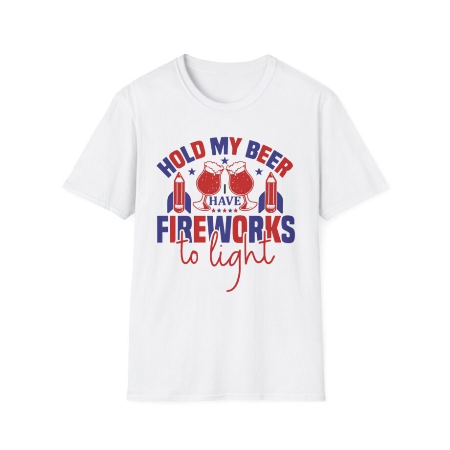 Hold My Beer  4th of July Unisex Softstyle T-shirt