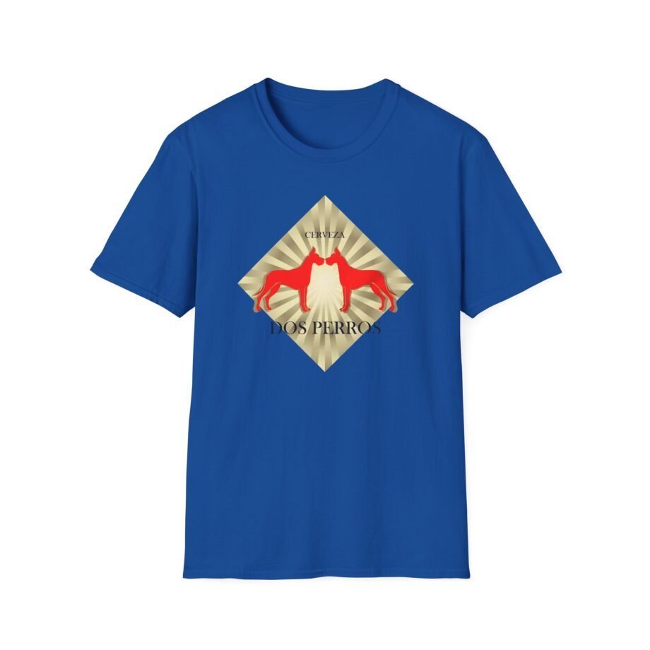 Great Dane Dos Perros Unisex Softstyle T-shirt