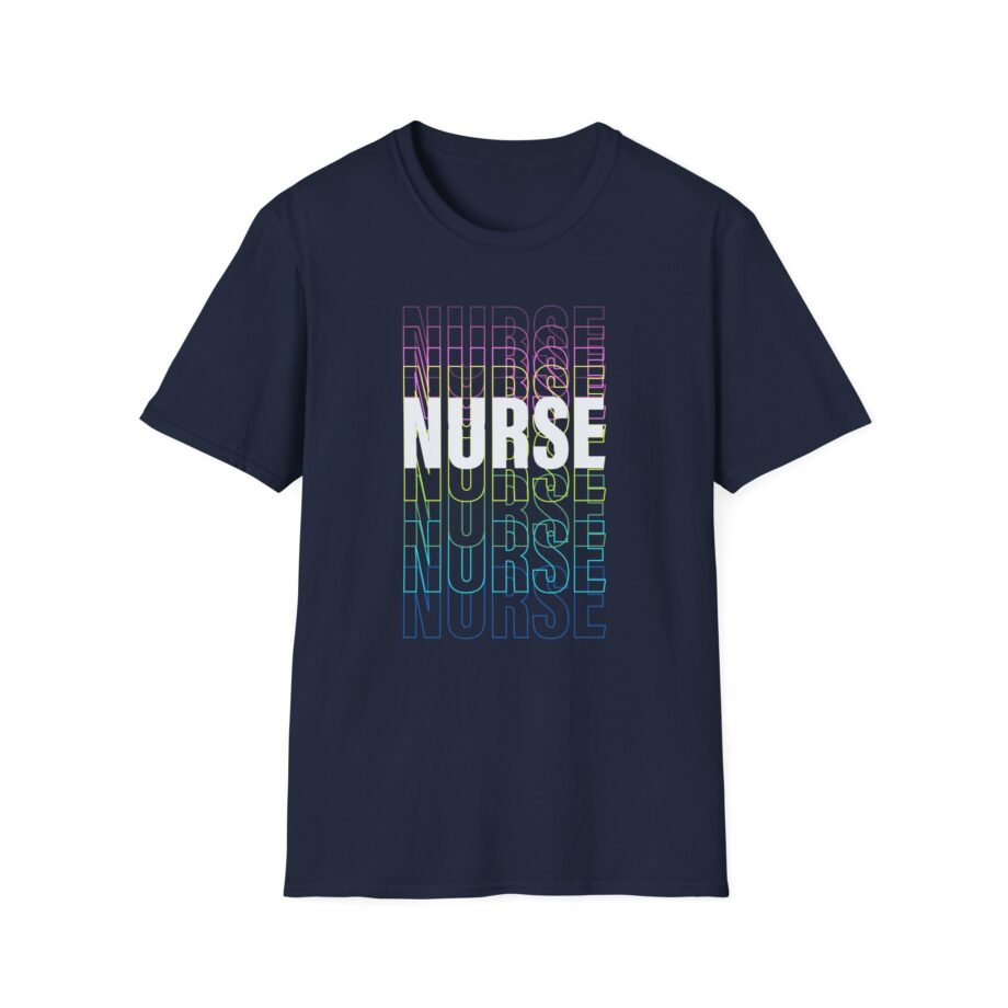 Rainbow Nurse Unisex Softstyle T-shirt