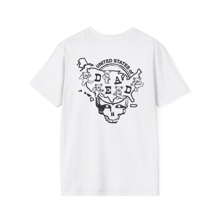 California United States of Dead Unisex Softstyle T-shirt
